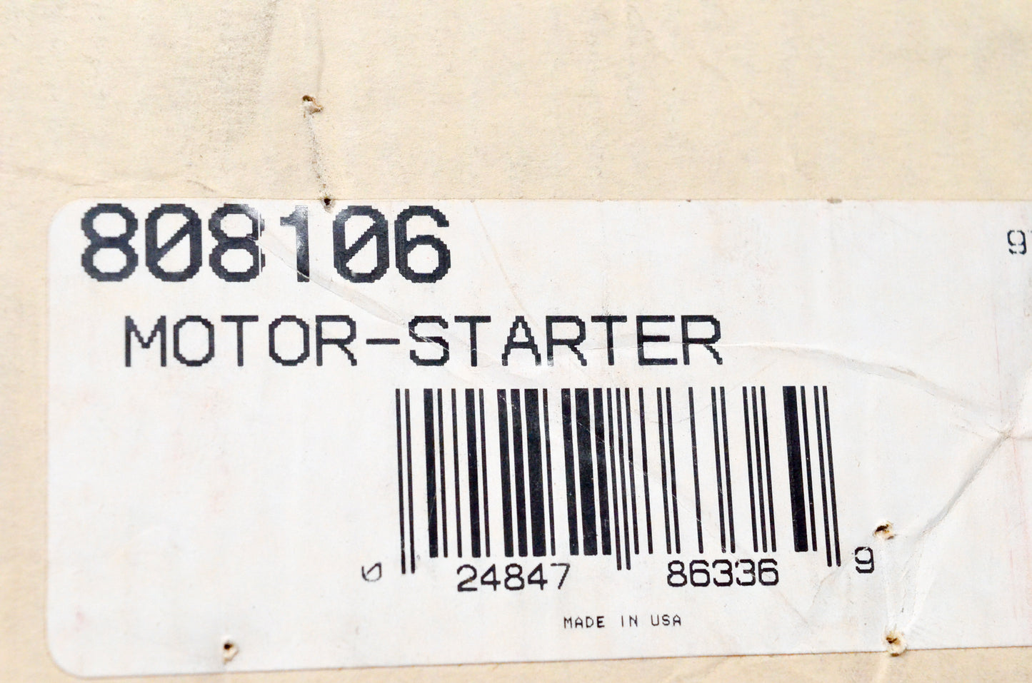 OEM Briggs & Stratton 808106 Starter Motor NOS
