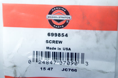 OEM Briggs & Stratton 699854 Screw NOS