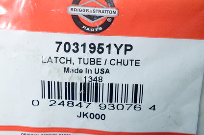 OEM Briggs & Stratton 7031951YP Tube / Chute Latch NOS