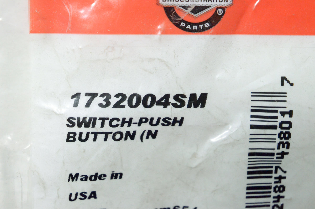 OEM Briggs & Stratton 1732004SM Push Button Switch NOS