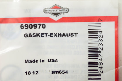 OEM Briggs & Stratton 690970 Exhaust Gasket Qty 2 NOS