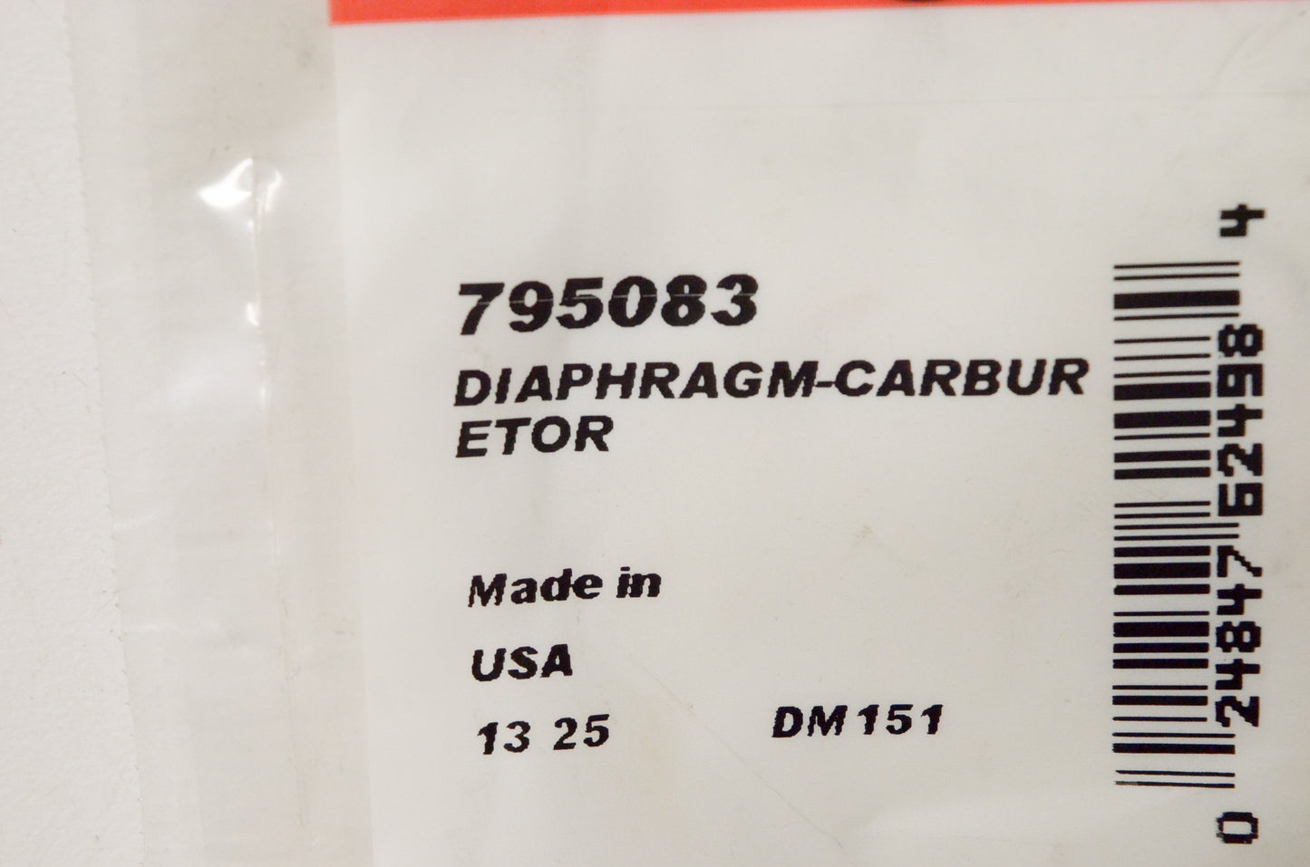 OEM Briggs & Stratton 795083 Carburetor Diaphragm NOS
