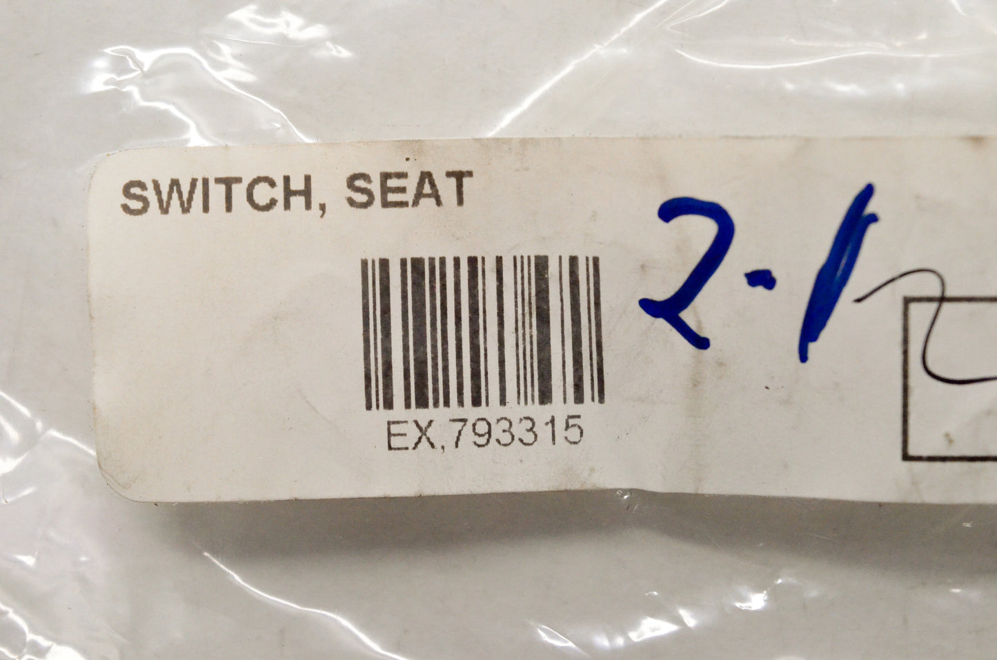 Hustler 793315 Seat Switch NOS