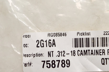 Hustler 758789 Camtainer Fastener .312-18 Nut NOS