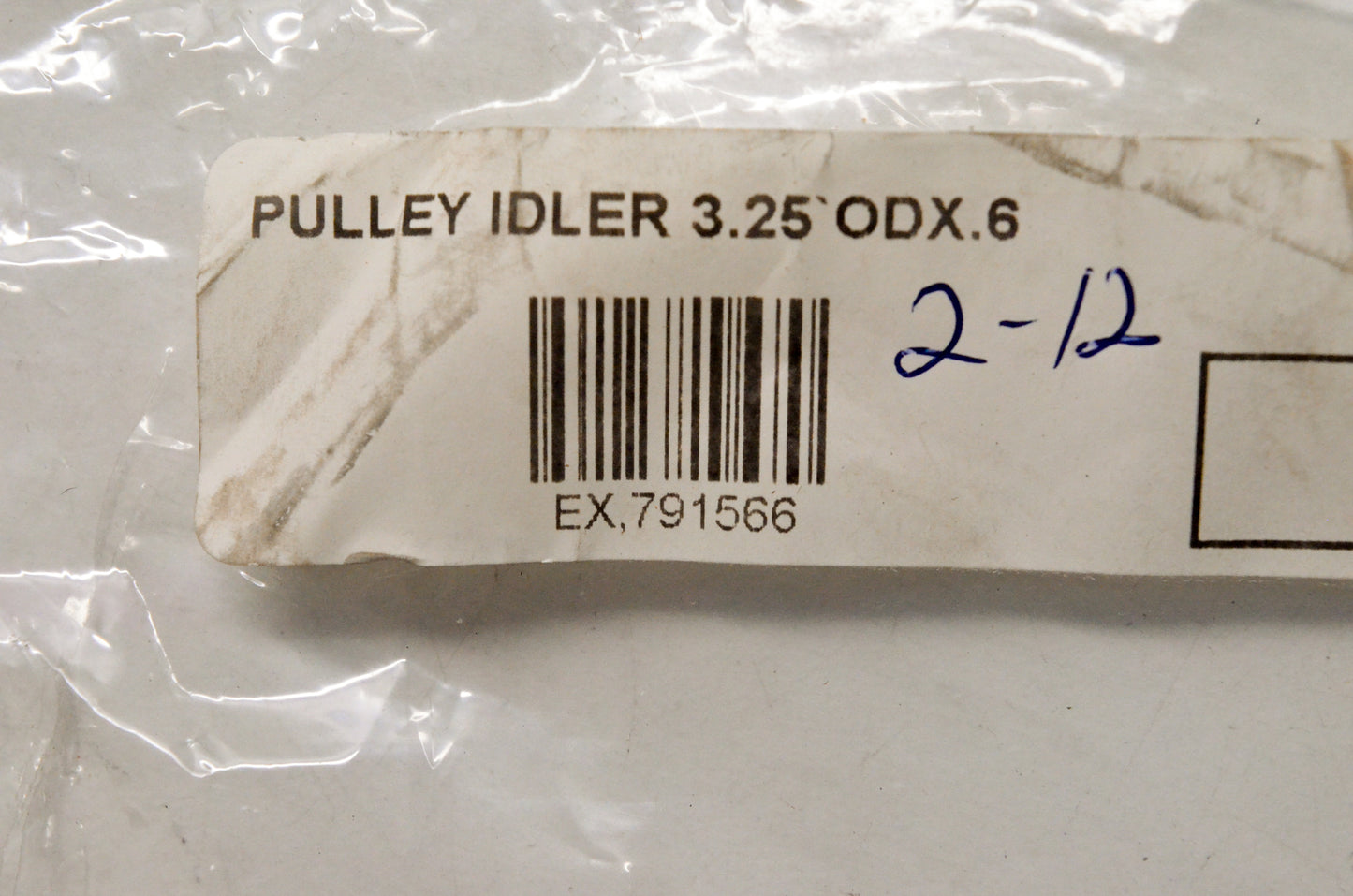 Hustler 791566 3.25" OD X 0.6 Idler Pulley NOS