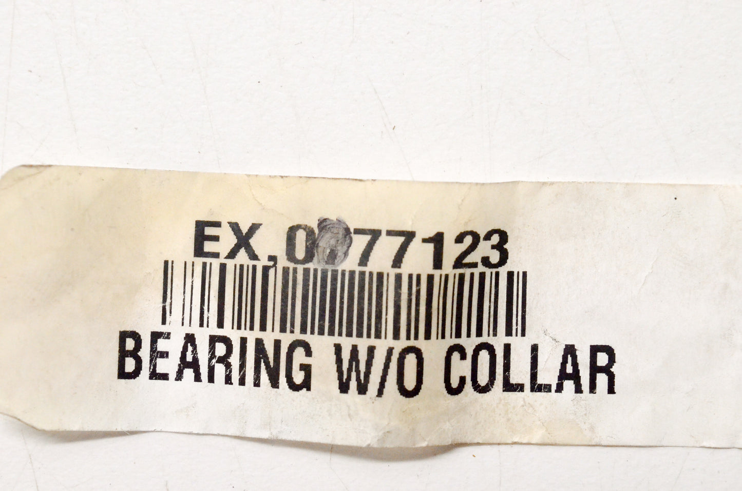 Hustler 77123 Bearing w/o Collar NOS