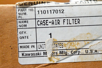 OEM Kawasaki 11011-7012 Air Filter Case NOS