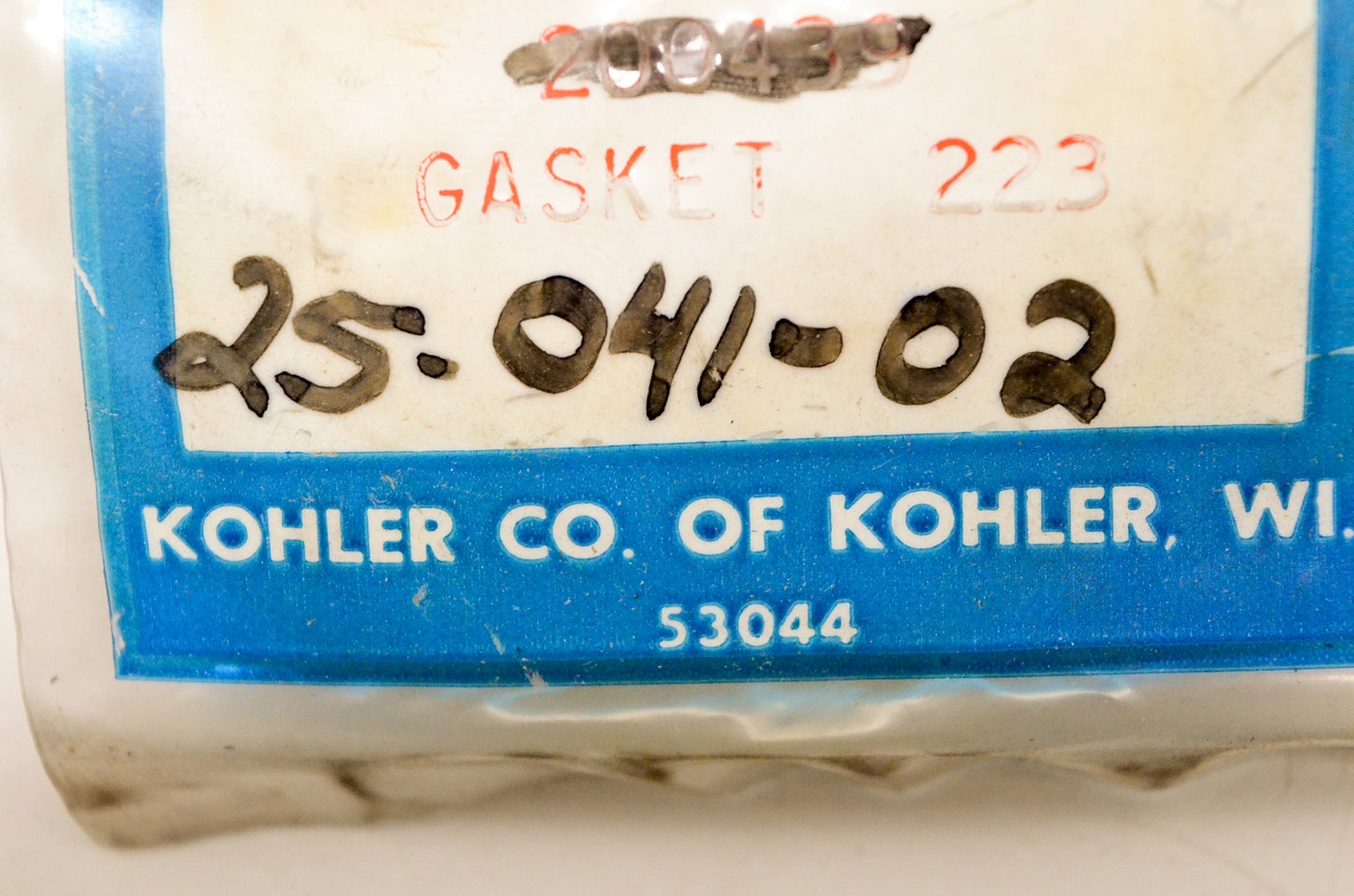 Kohler 25-041-02 Gasket NOS
