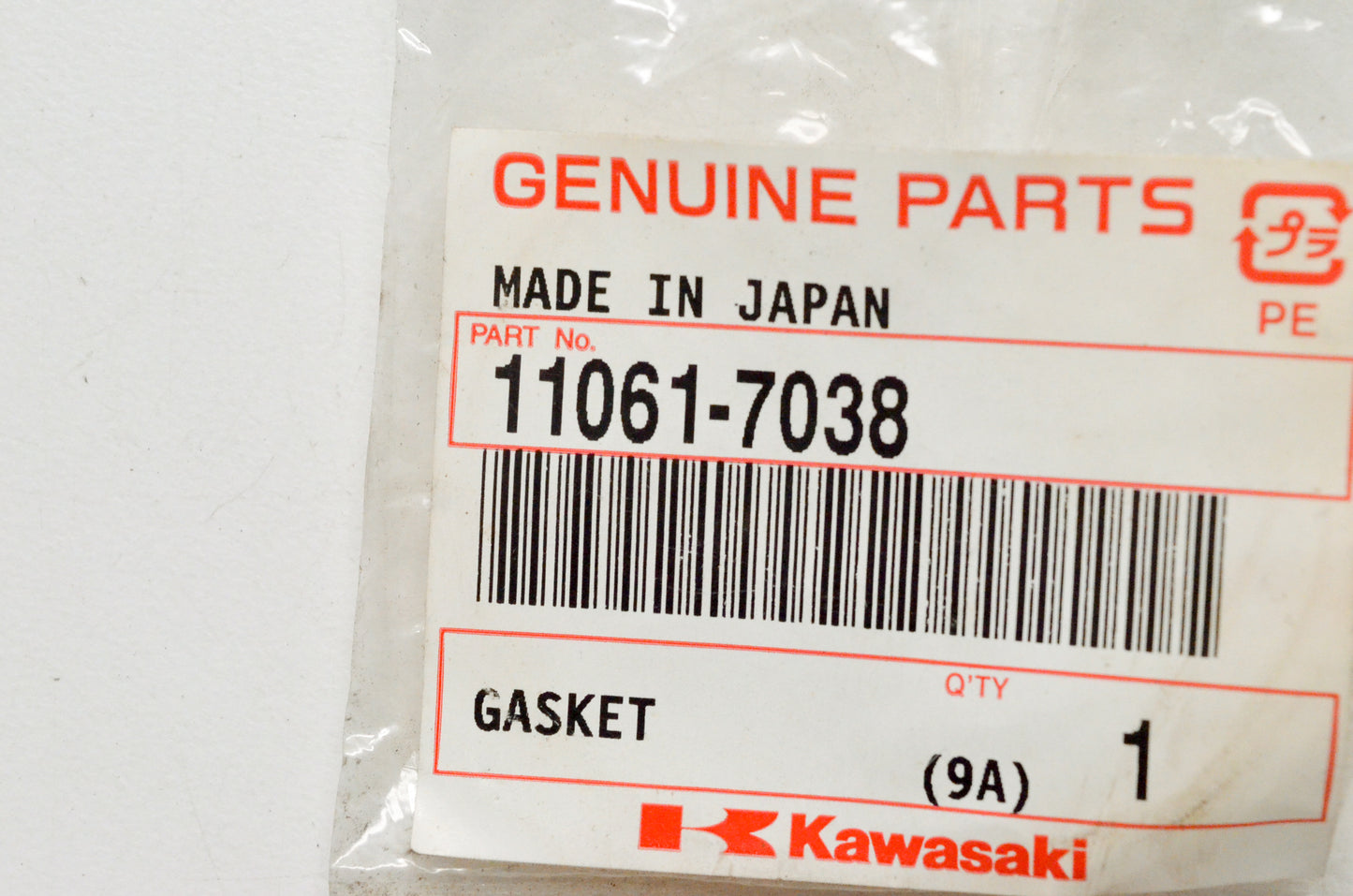 OEM Kawasaki 11061-7038 Gasket NOS