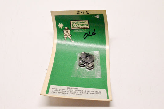 Sullivan Brothers 323-100 Shield Pivot Screws Centering Spacer Washers Kit NOS
