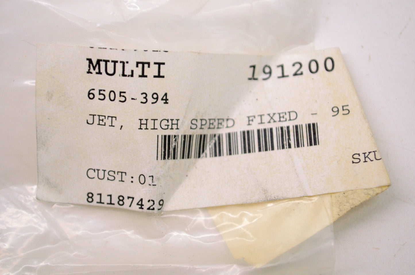 OEM Arctic Cat 6505-394 High Speed Jet NOS