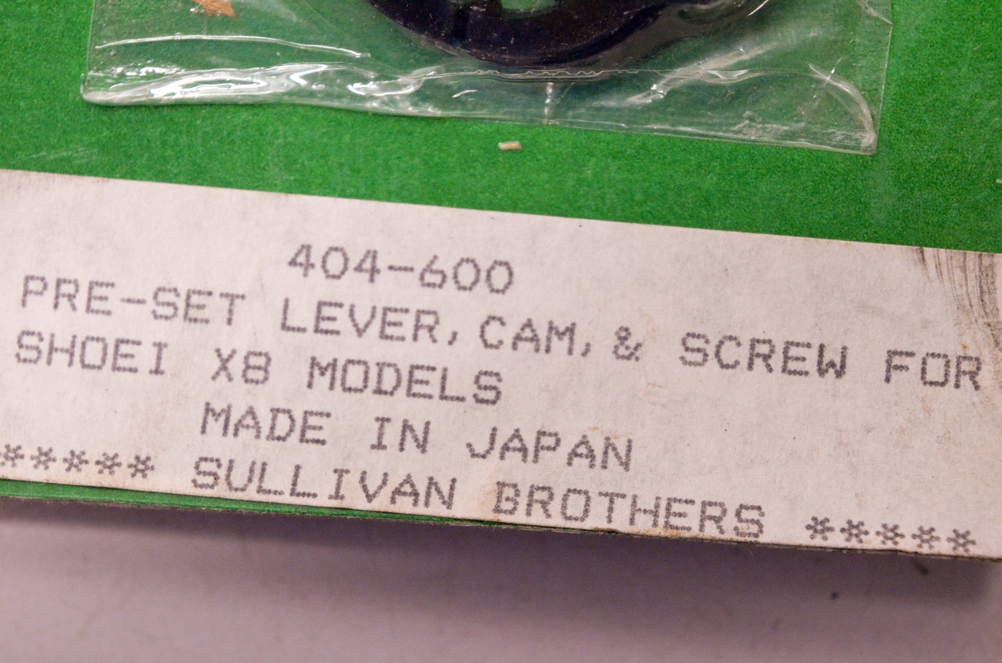 Sullivan Brothers 404-600 Pre Set Lever Cam Screw NOS