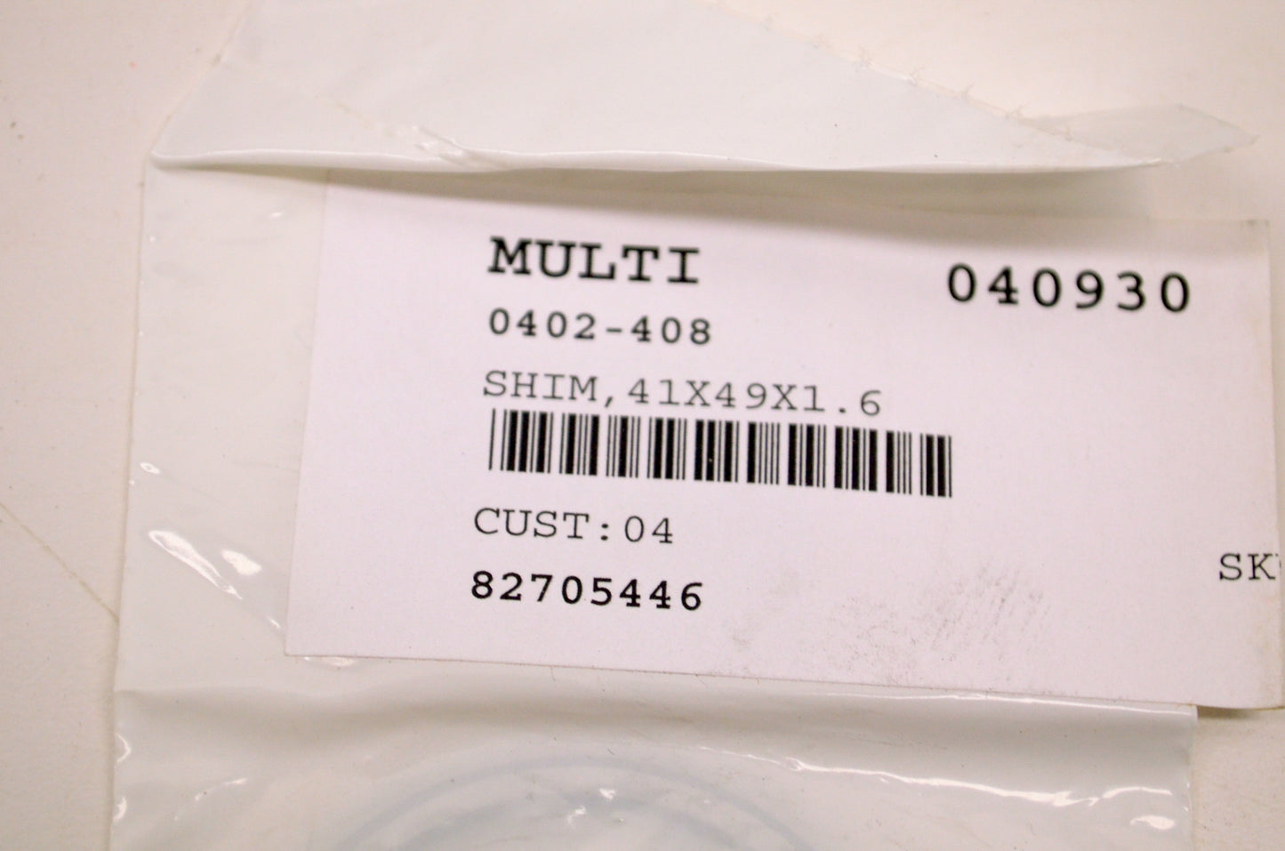 OEM Arctic Cat 0402-408 Shim NOS