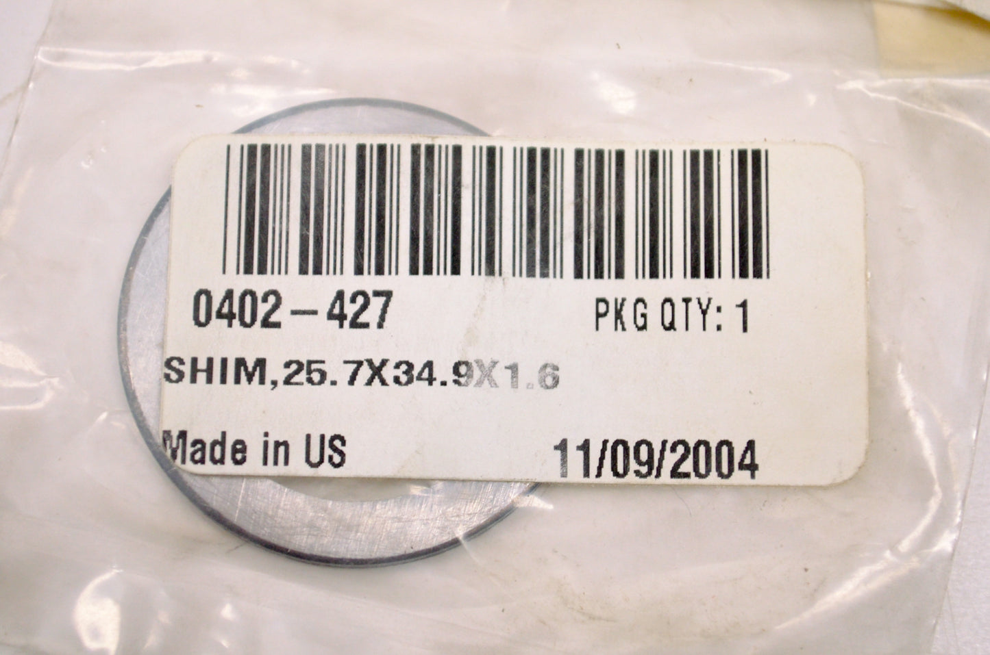 OEM Arctic Cat 0402-427 Shim 27.7x34.9x1.6 NOS