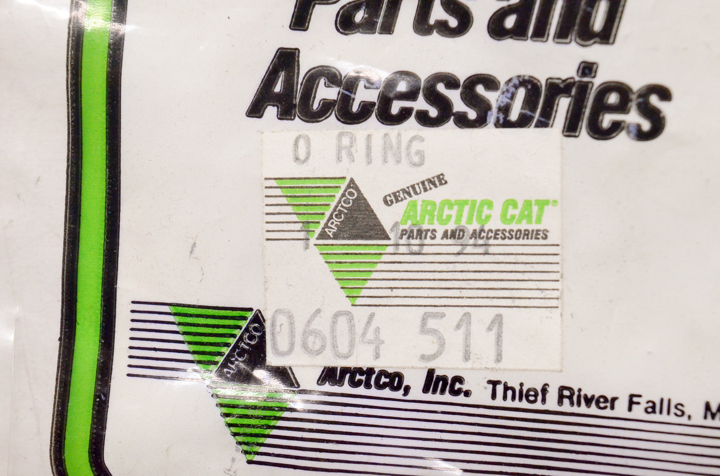 OEM Arctic Cat 0604-511 Rear Suspension Shock O-Ring NOS