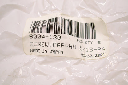 OEM Arctic Cat 8004-130 Hex Head Screw QTY 5 NOS