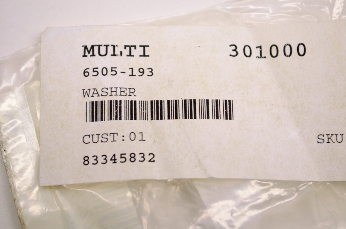 OEM Arctic Cat 6505-193 Washer NOS