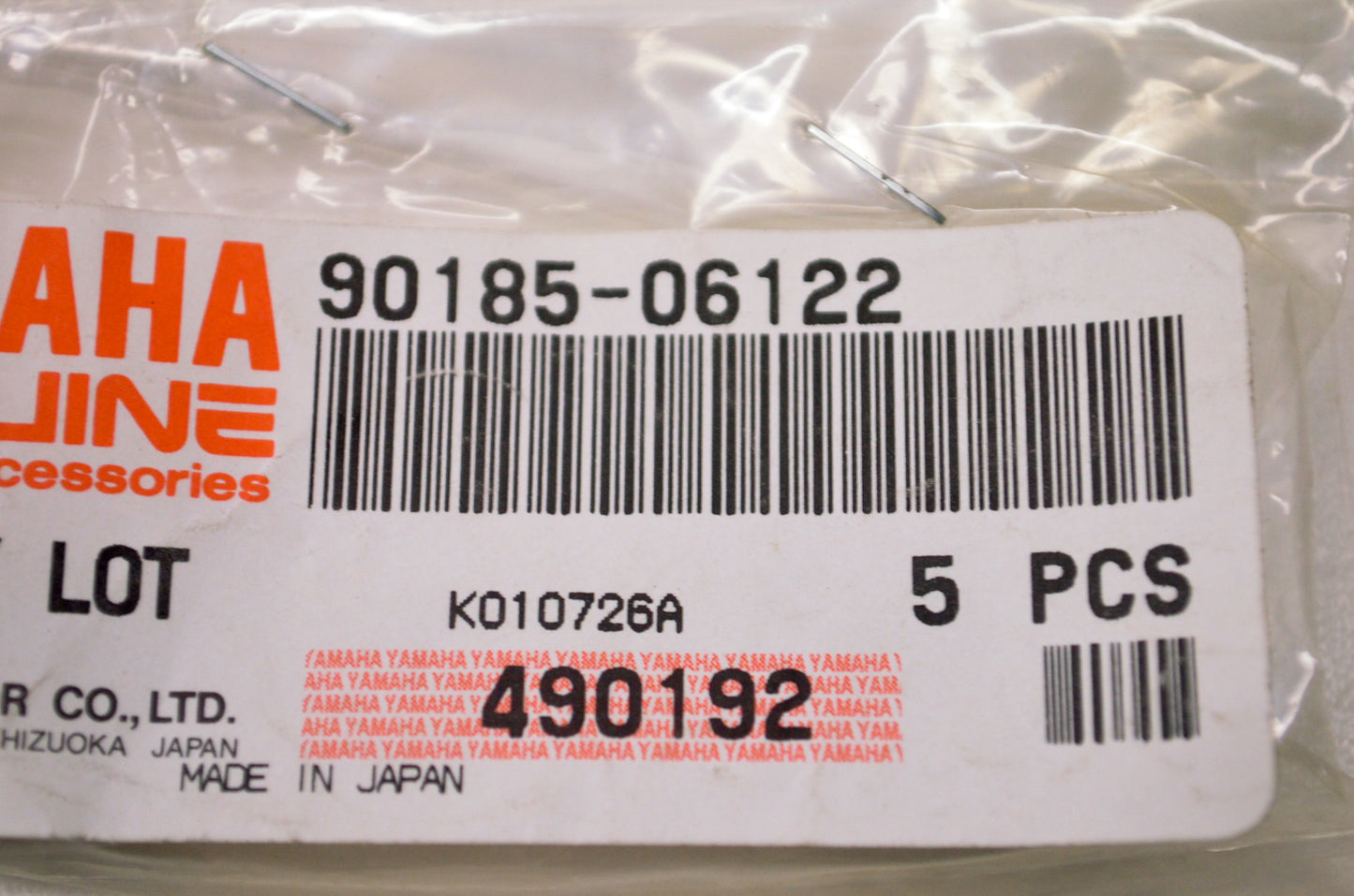 OEM Yamaha 90185-06122-00 Self Locking Nut NOS