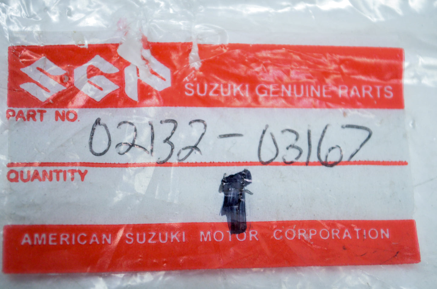 OEM Suzuki 02132-03167 Turn Signal Lens Screw 3x16 QTY 2 NOS