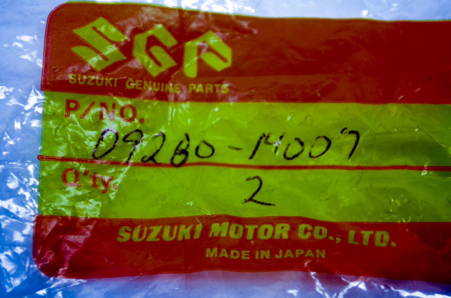 OEM Suzuki 09280-14007 O-ring QTY 2 NOS