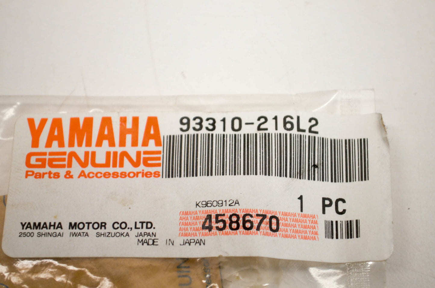 New OEM Yamaha 93310-216L2-00 Wrist Pin Bearing Cylinder #10 NOS