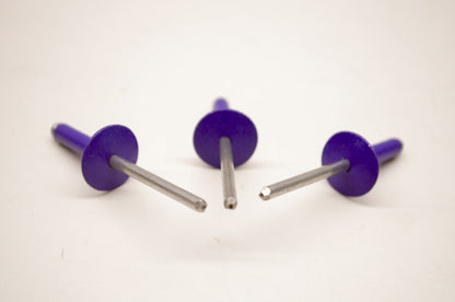 Tigershark 0623-655 Purple Rivets Qty 3 NOS