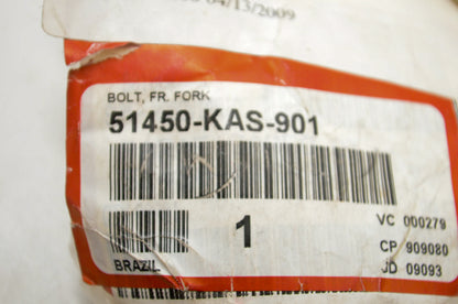 OEM Honda 51450-KAS-901 Fork Bolt NOS