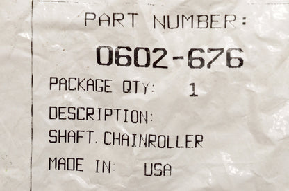 OEM Arctic Cat 0602-676 Chain Roller Shaft NOS