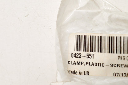 OEM Arctic Cat 0423-551 63X13 Screw Round Plastic Clamp NOS