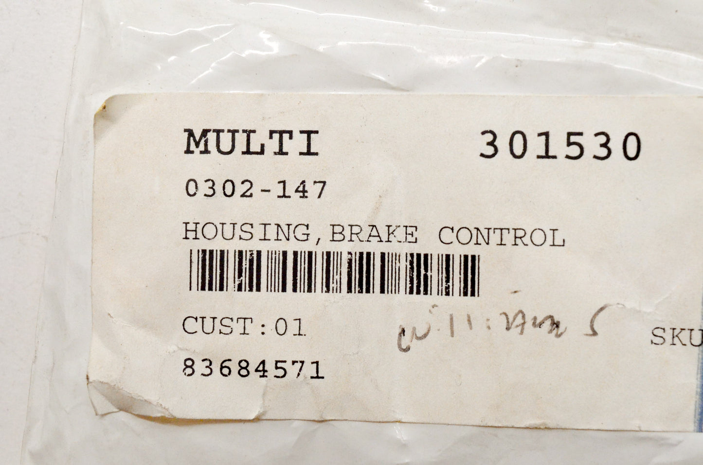 OEM Arctic Cat 0302-147 Brake Control Housing NOS