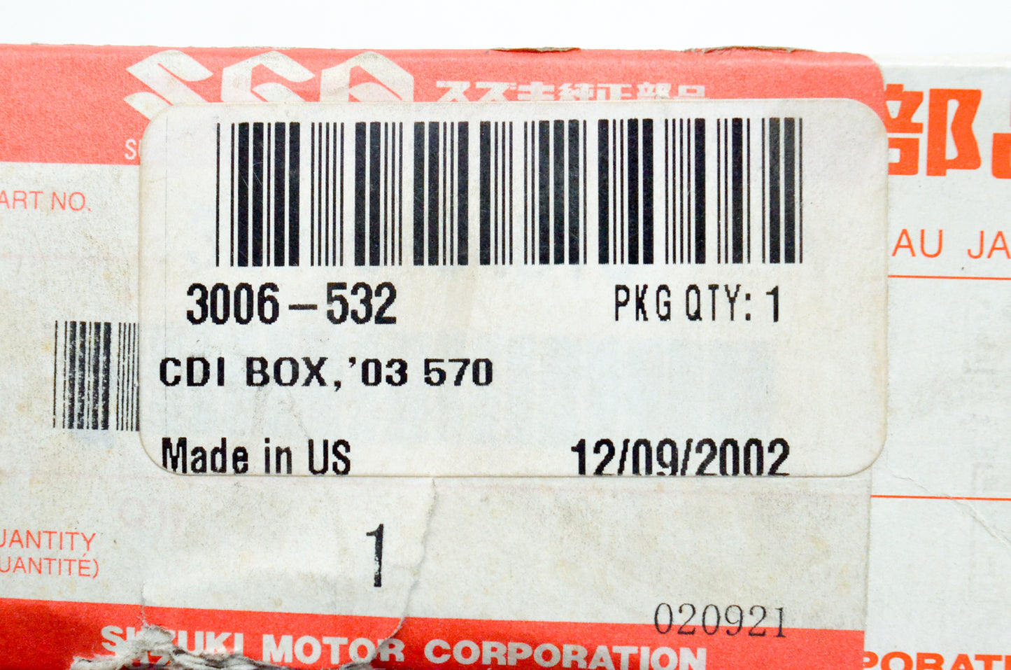 OEM Suzuki 3006-532 CDI Box NOS