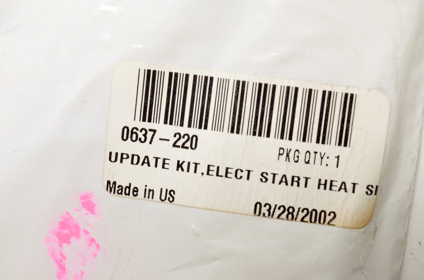 OEM Arctic Cat 0637-220 Electric Start Heat Shield Update Kit NOS