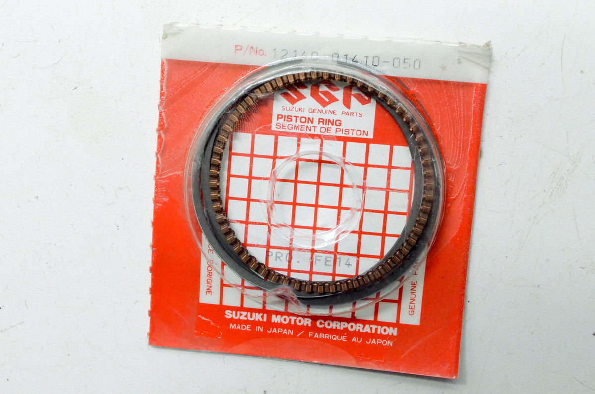 OEM Suzuki 12140-01410-050 0.50 Piston Ring Kit NOS