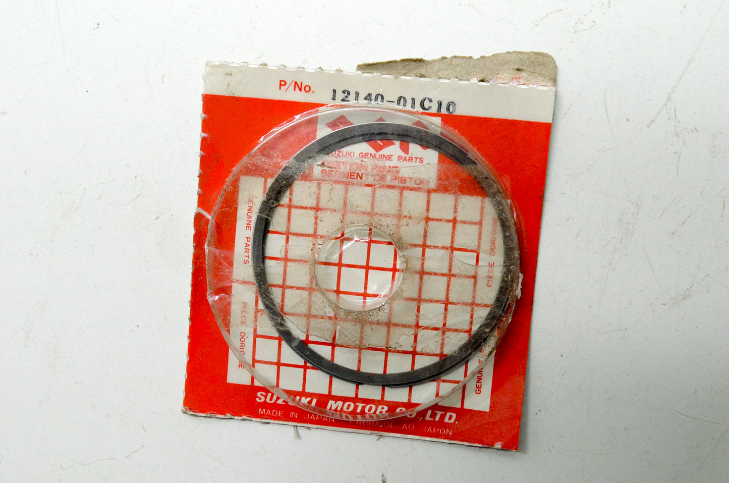 OEM Suzuki 12140-01C10 Piston Ring Kit NOS