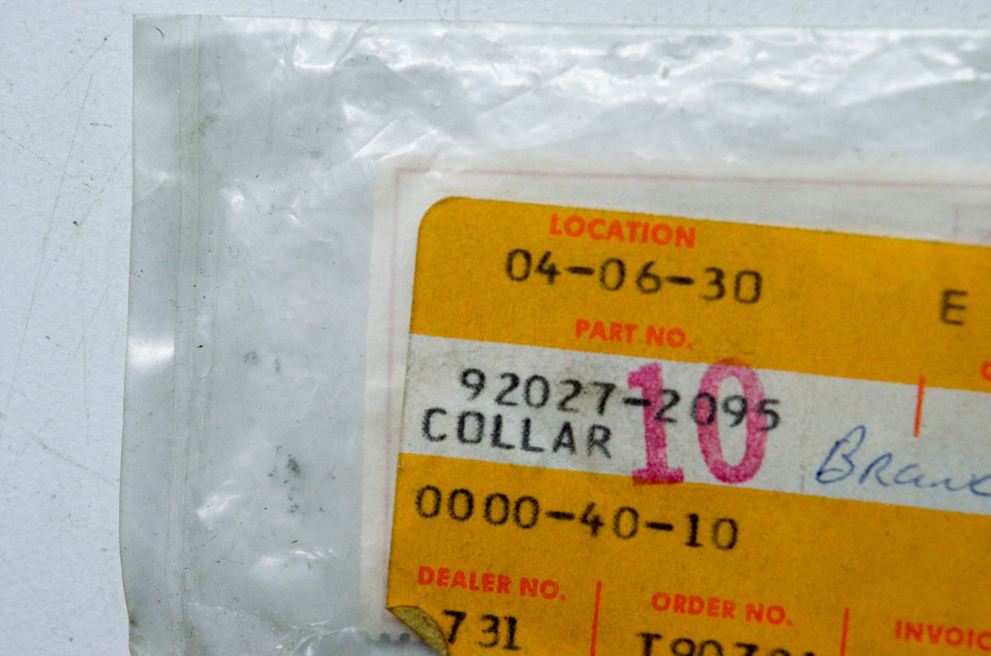 OEM Kawasaki 92027-2095 5.1x6.3x5 GA GD Collar QTY 4 NOS