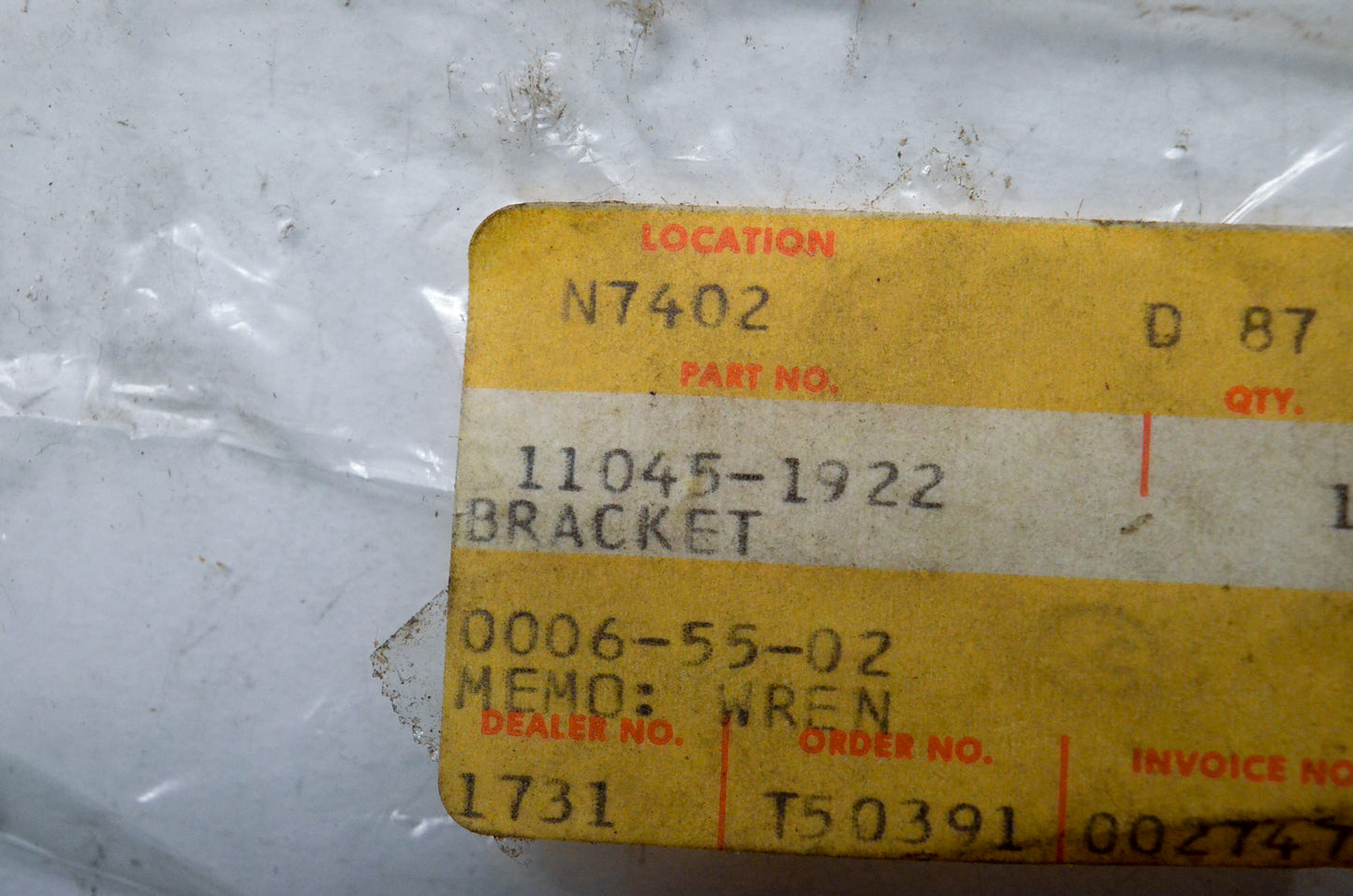 OEM Kawasaki 11045-1922 Muffler Bracket NOS
