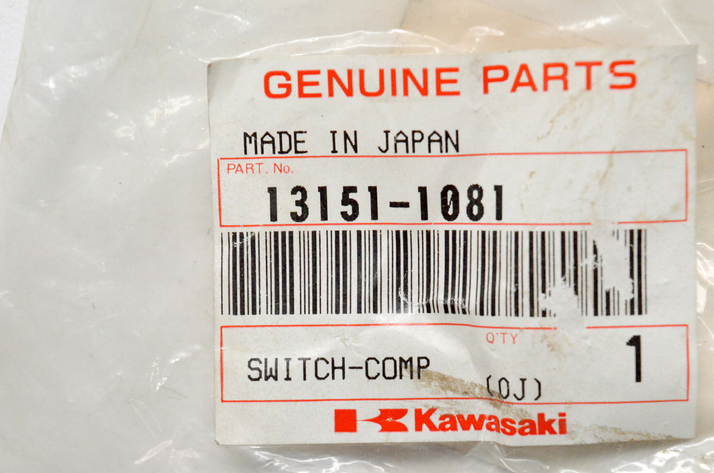 OEM Kawasaki 13151-1081 Comp Switch NOS