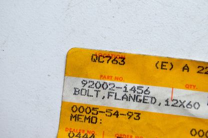 OEM Kawasaki 92002-1456 12x60 Flanged Bolt NOS