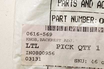 OEM Arctic Cat 0616-569 Backrest Adjuster Knob NOS