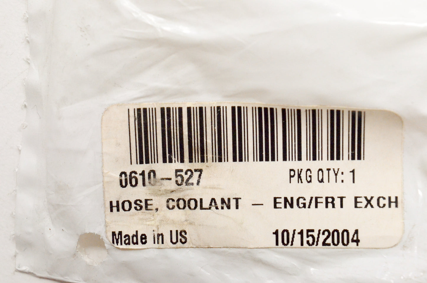 OEM Arctic Cat 0610-527 Front Engine Coolant Hose NOS