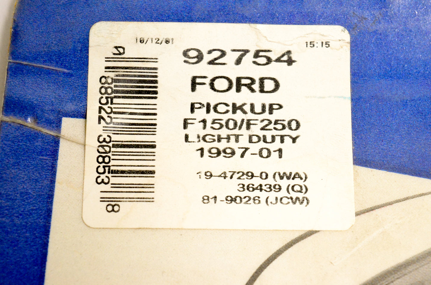 Auto Ventshade Company 92754 Ventvisor Deflector Ford 97-01 F150/250 NOS