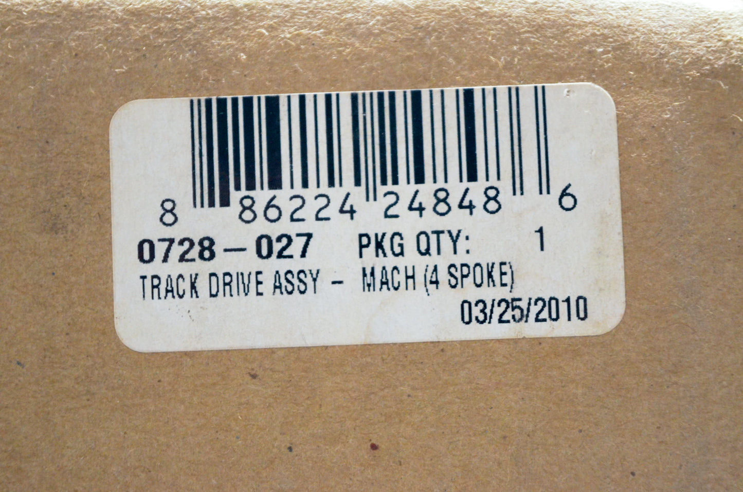 Arctic Cat 0728-027 4 Spoke Machine Track Drive Assembly NOS