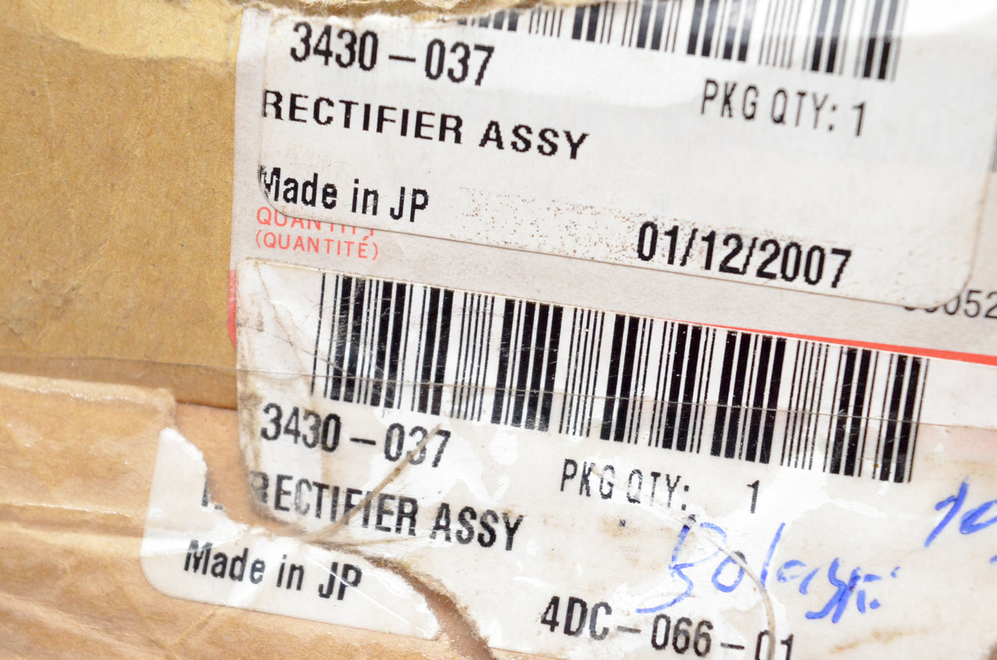 Suzuki 3430-037 Rectifier Assembly NOS