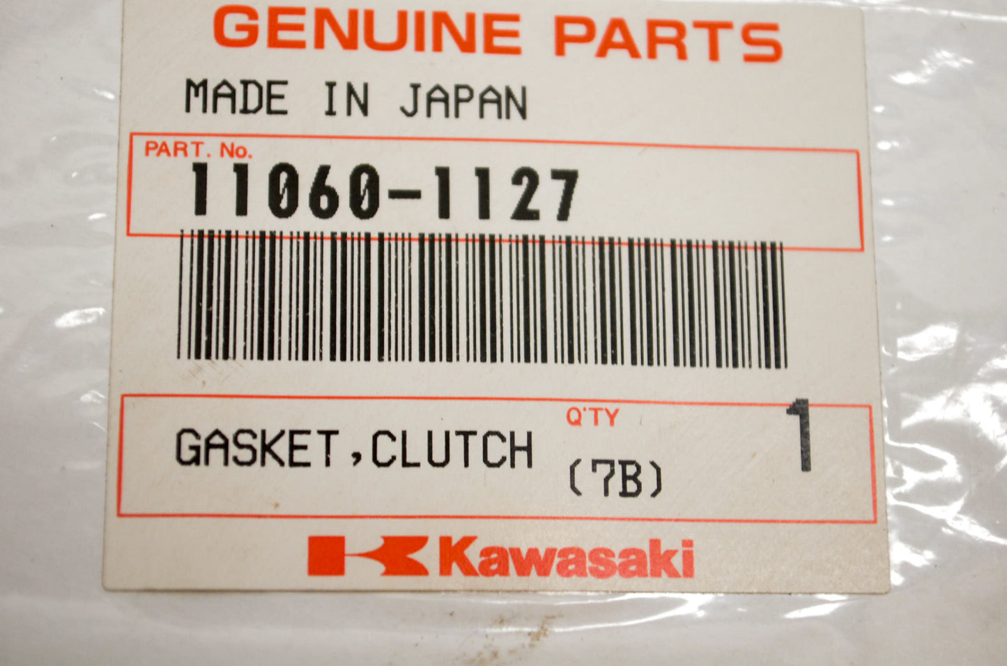 OEM Kawasaki 11060-1127 Clutch Cover Gasket NOS