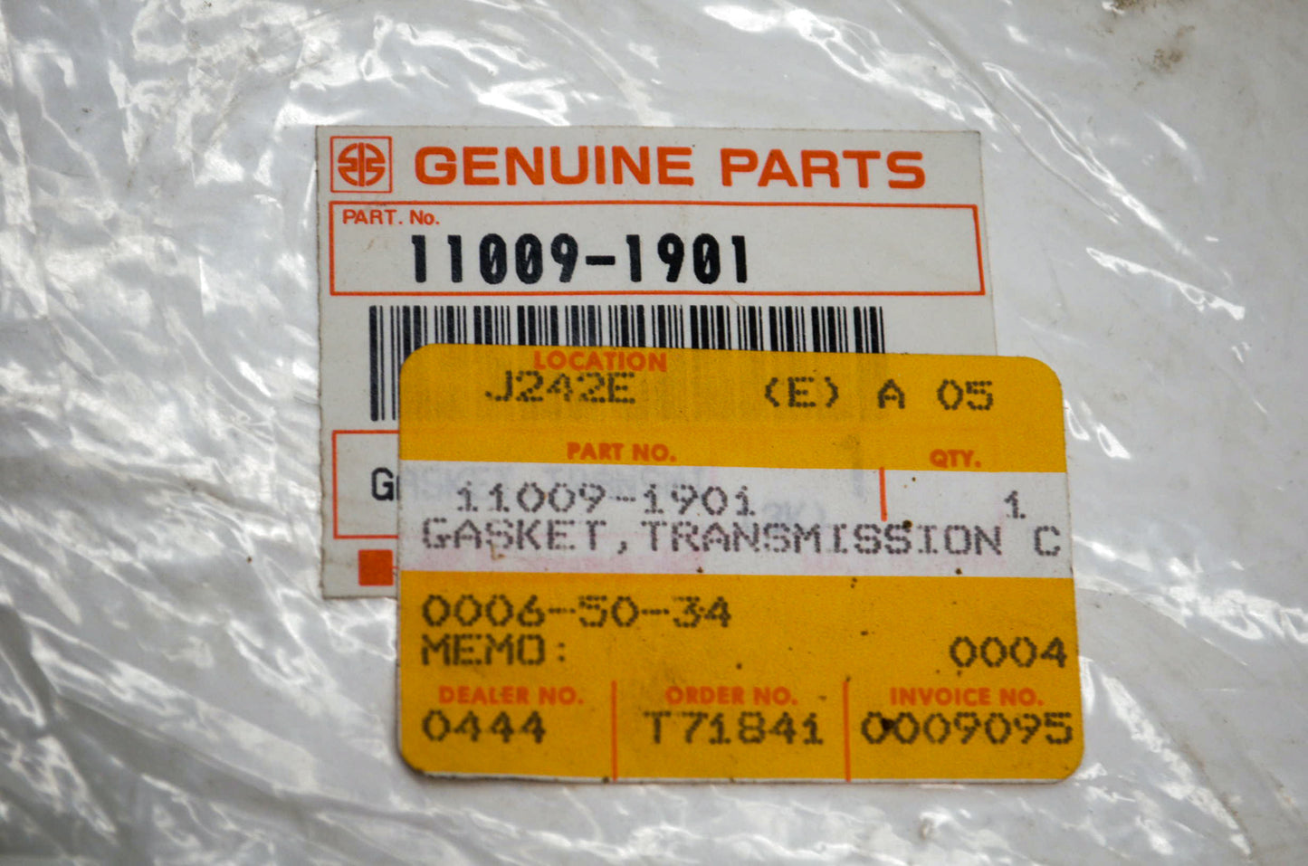 OEM Kawasaki 11009-1901 Trans Cover Gasket NOS