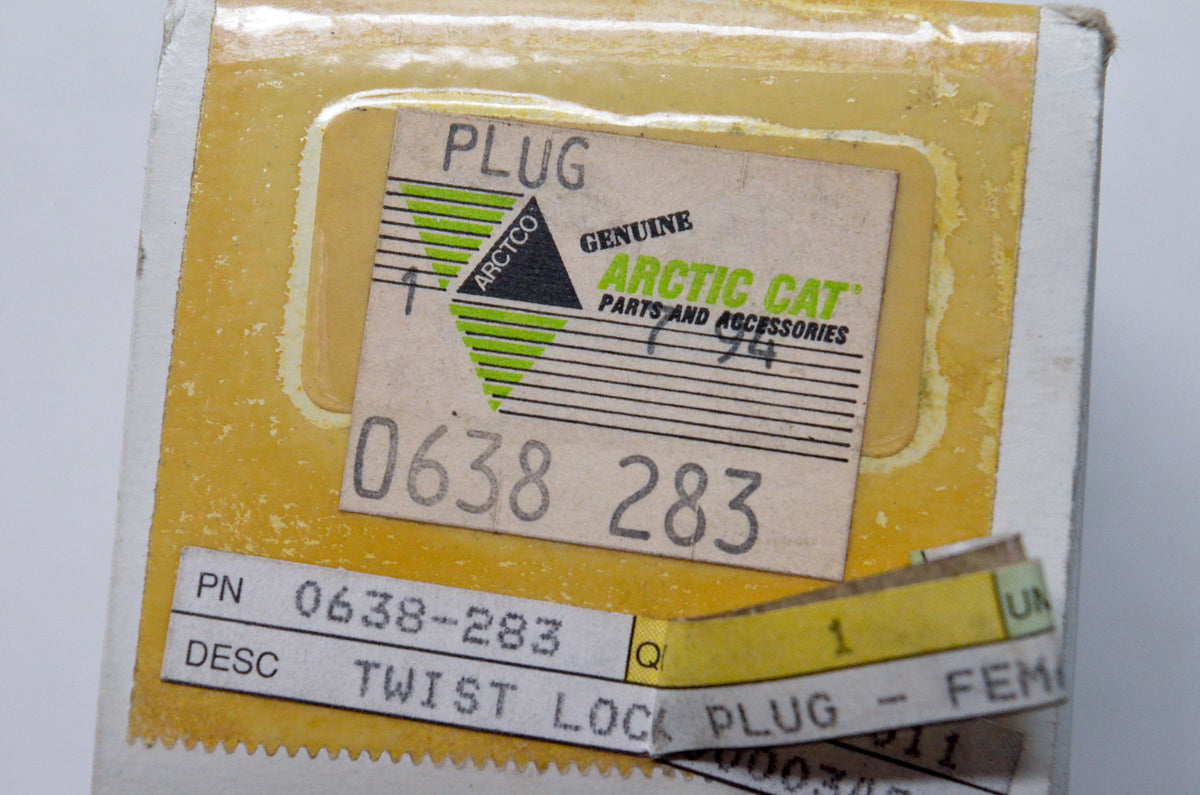 OEM Arctic Cat 0638-283 Female Twist Lock Plug NOS