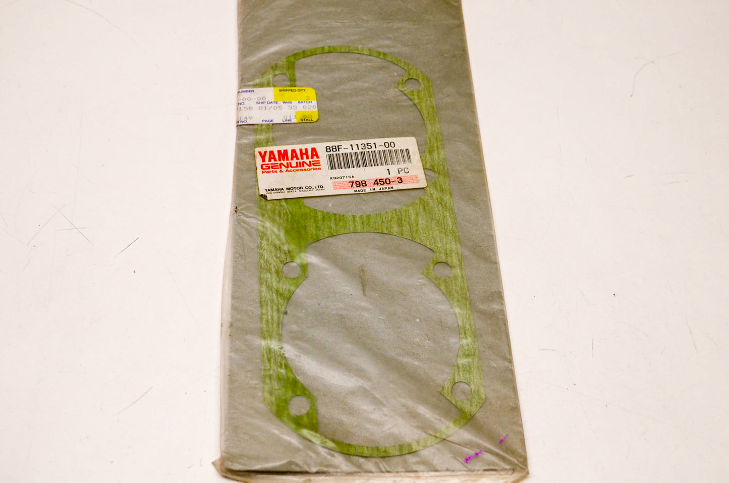 OEM Yamaha 88F-11351-00-00 Cylinder Base Gasket NOS
