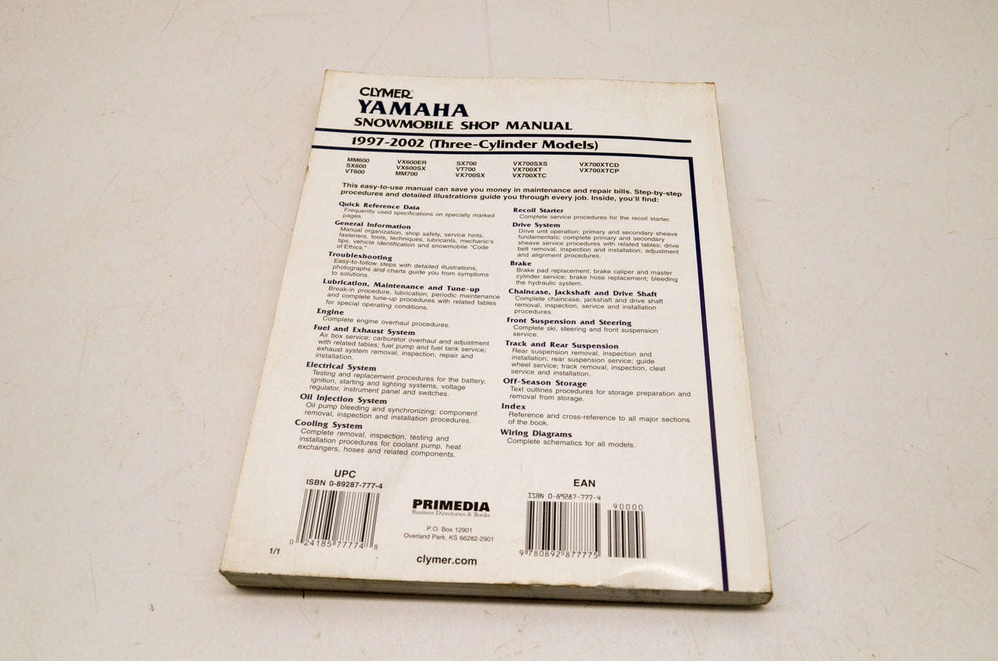 Clymer S827 Service Manual