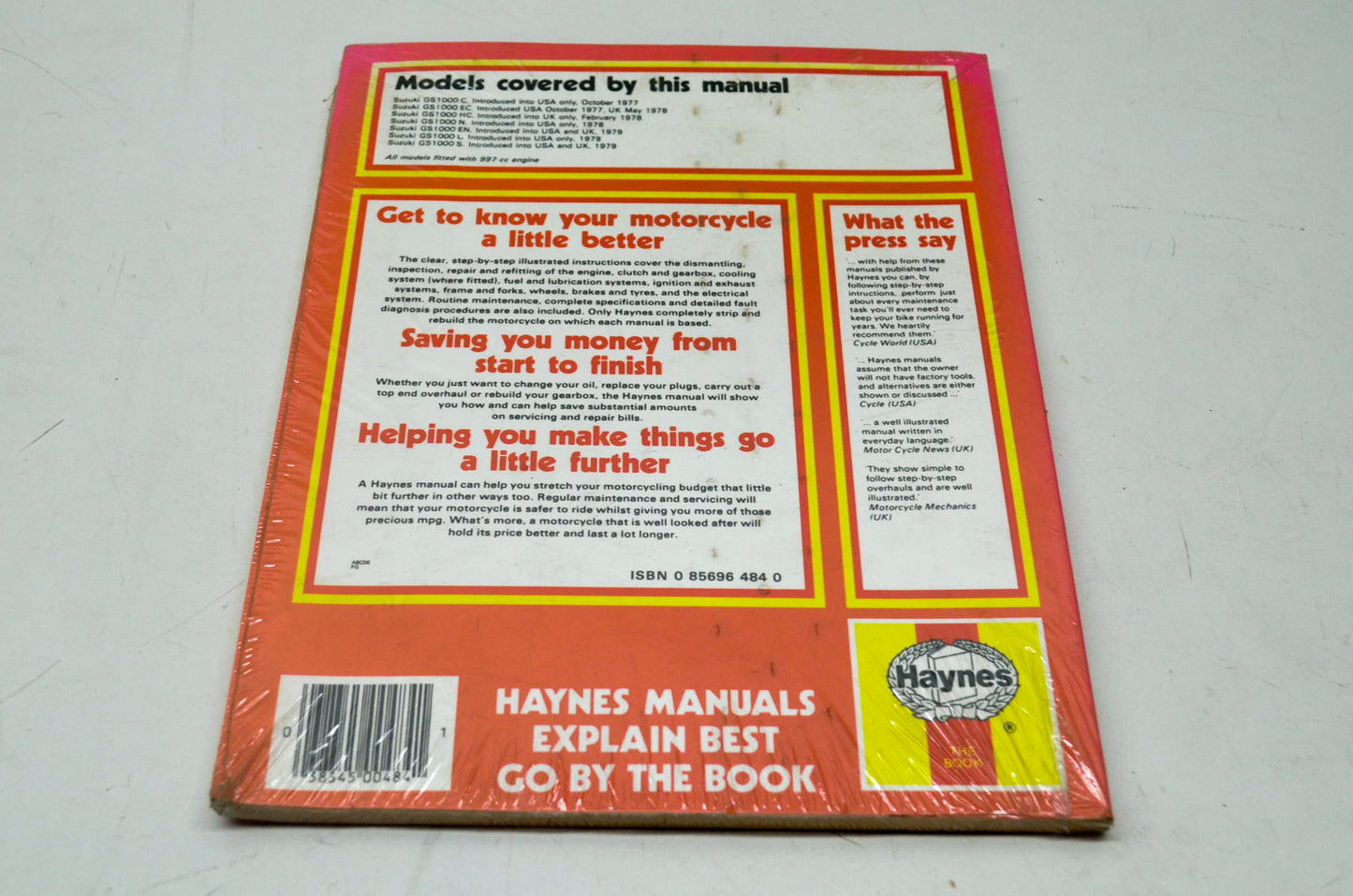 Haynes HM-484 Service Manual NOS