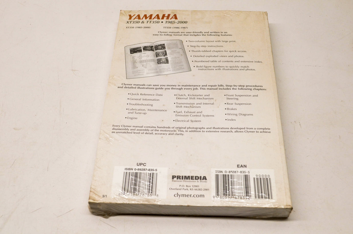 Clymer M480-3 Service Manual NOS